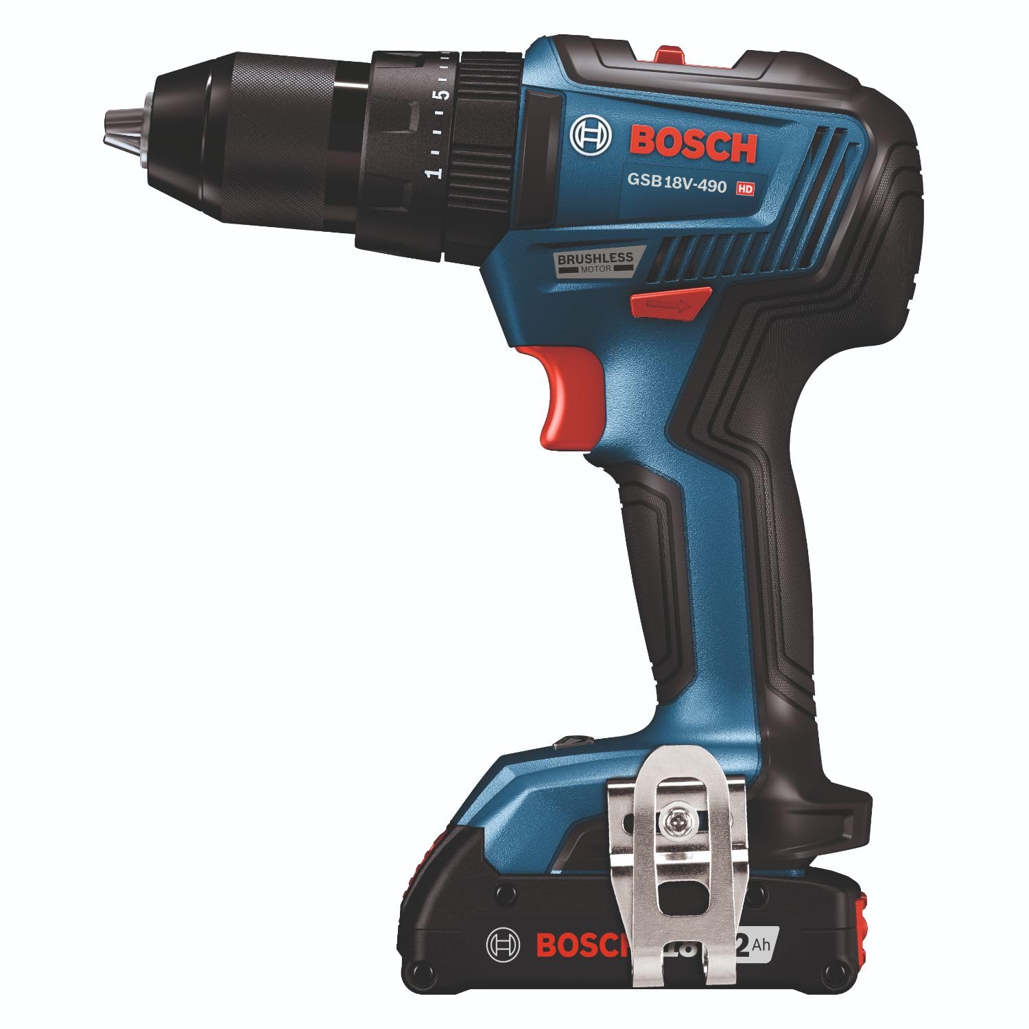 BOSCH GXL18V-240B22 18V Cordless 2-Tool Combo Kit with 1/2