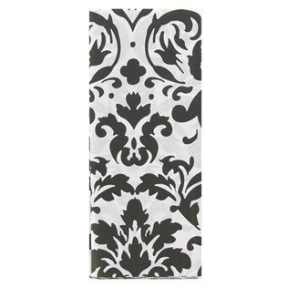 Elegant Black & White Damask Tissue Paper for Gift Wrapping, Party Decorations & Craft Projects - Premium Quality Decorative Paper for Weddings, Birthdays & DIY Scrapbooking