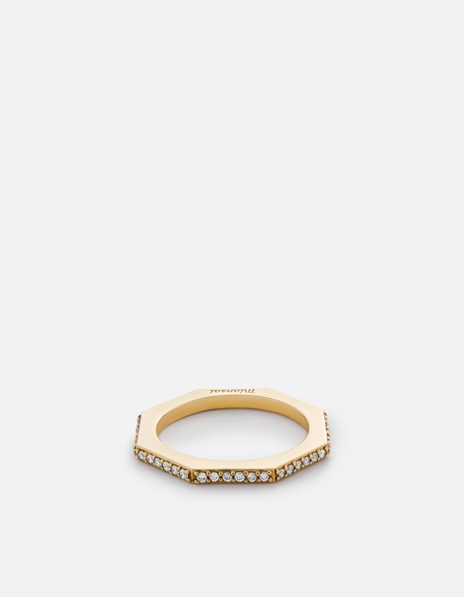 polished gold pave
