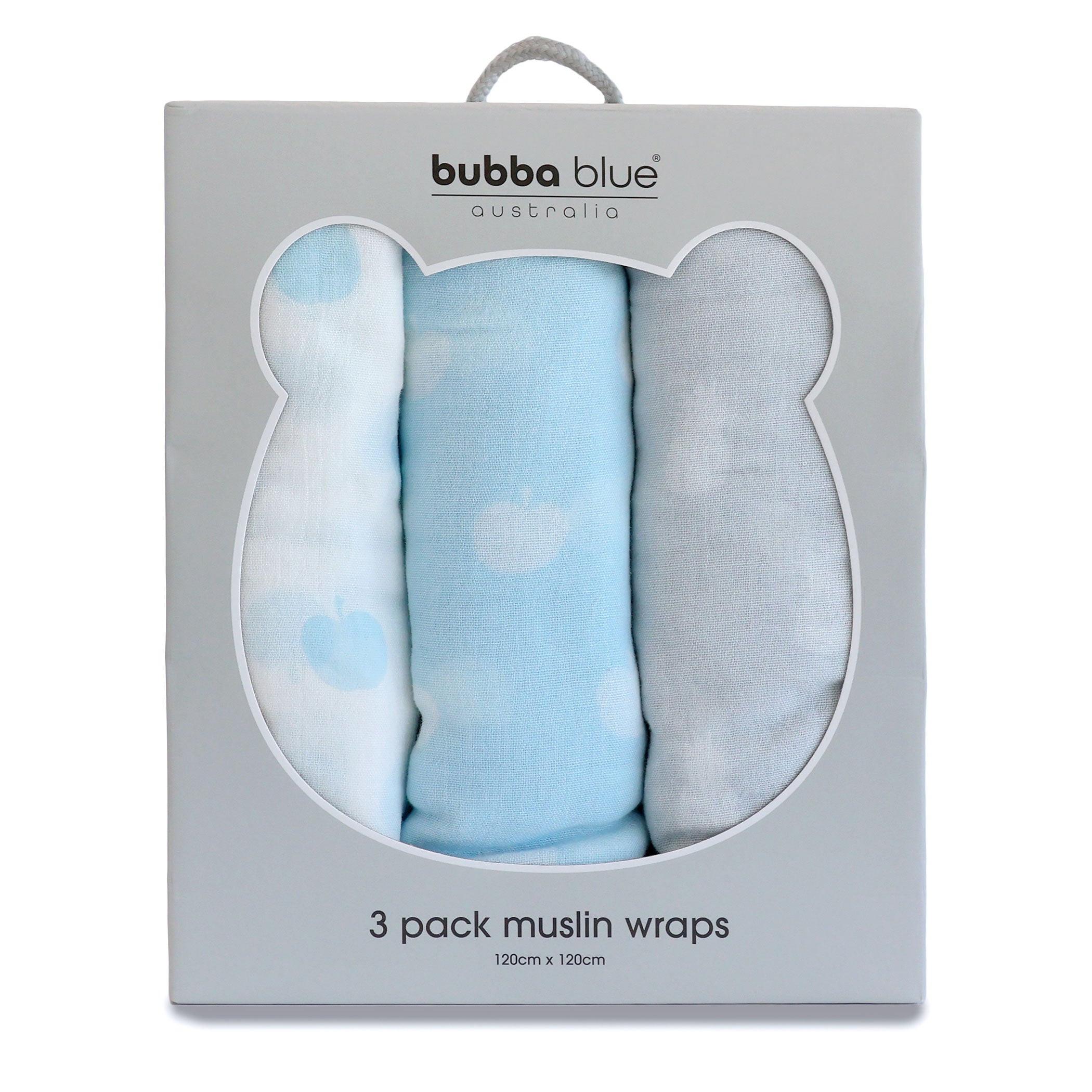 Nordic Sorbet 3-Pack Muslin Baby Swaddle Wraps - Apple & Pineapple Print - Soft Breathable Blankets for Newborns & Infants - Perfect for Swaddling, Nursing, and Stroller Outings