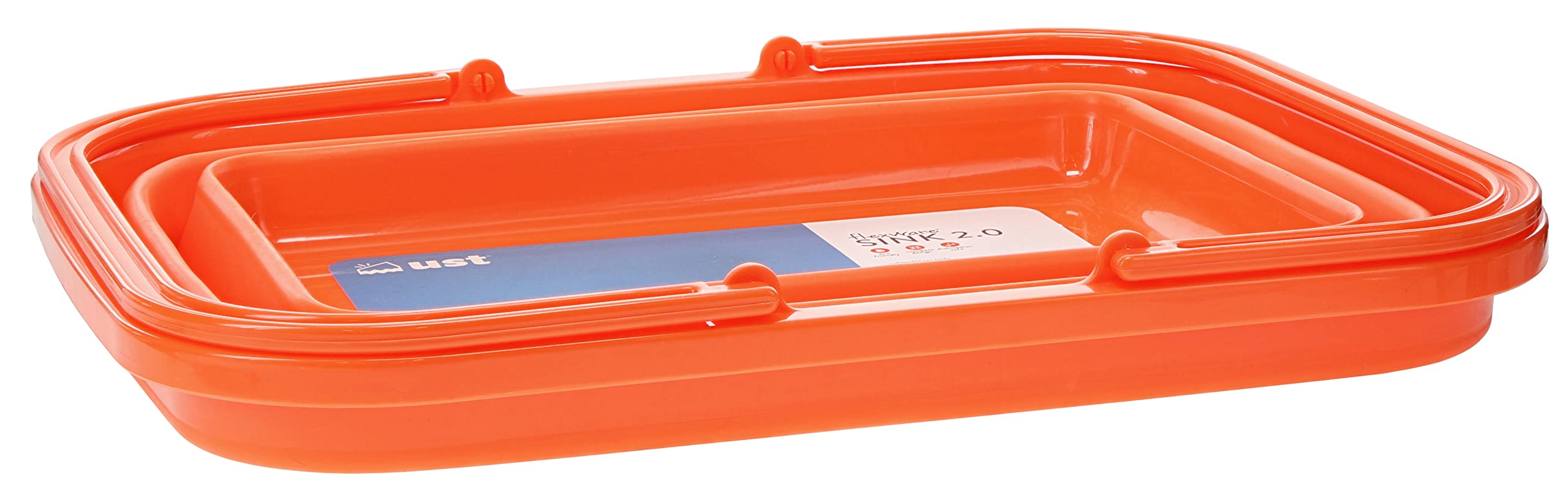 UstFlexWare Collapsible Sink 2.0 - 4.23 Gallon Portable Wash Basin for Camping, Hiking, RV & Home Use - Perfect for Washing Dishes, Personal Hygiene & Outdoor Activities