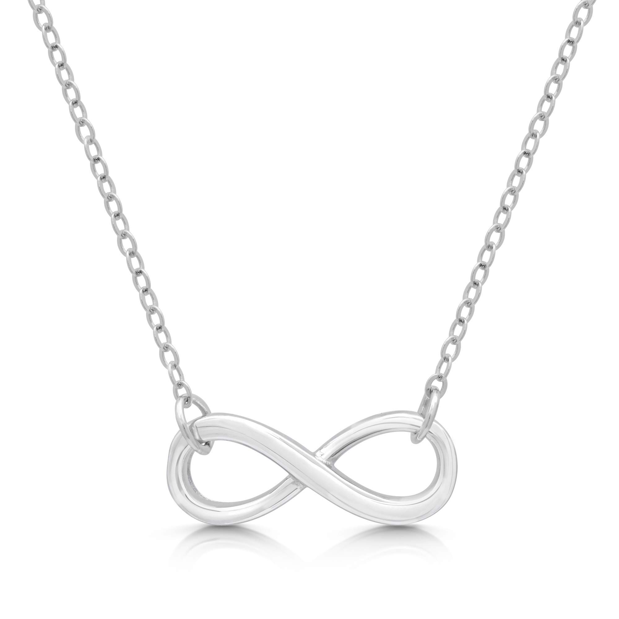 Sterling Silver Best Friend Infinity Necklace for Women - Elegant Friendship Gift Jewelry for Her - Perfect for Birthday, Anniversary, Valentine's Day & Everyday Wear