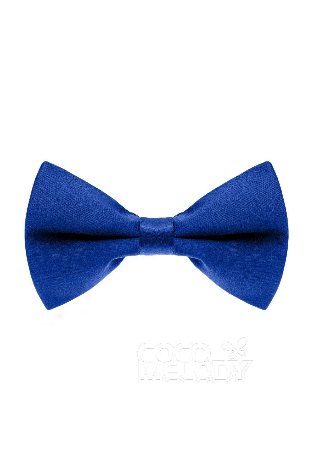 Elegant Men's Elastic Silk-Like Satin Bow Tie - Adjustable Formal Necktie for Weddings, Prom & Black Tie Events - CZ170016