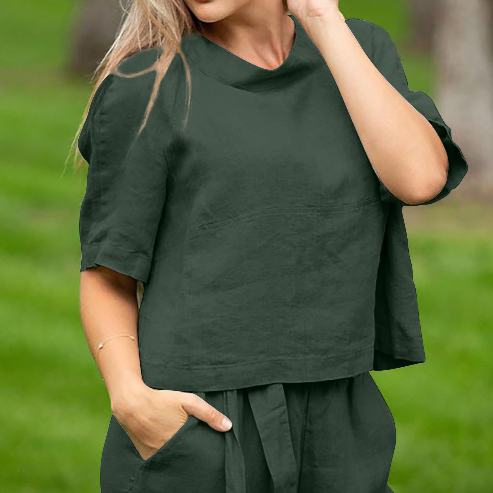 Women's 2-Piece Lounge Set - Soft Loose Shirt & Comfortable Pants - Cozy Fall Outfits for Women | Perfect for Home Relaxation, Yoga & Casual Wear