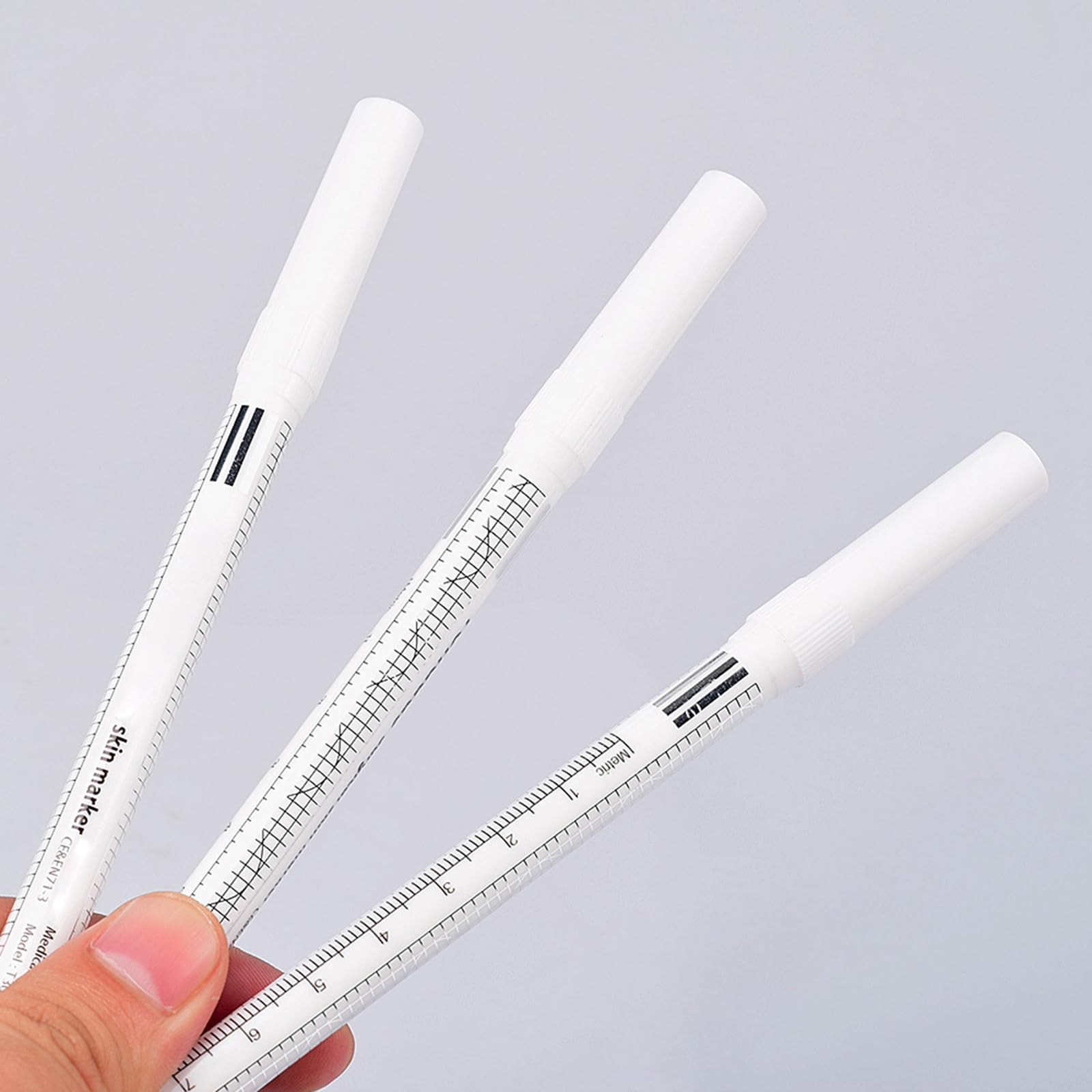 10-Pack Waterproof Surgical Skin Marker Pens - Precise Eyebrow & Makeup Positioning Tool for Tattoo, Permanent Makeup & Medical Use - Ideal for Tattoo Artists, Estheticians & Surgeons