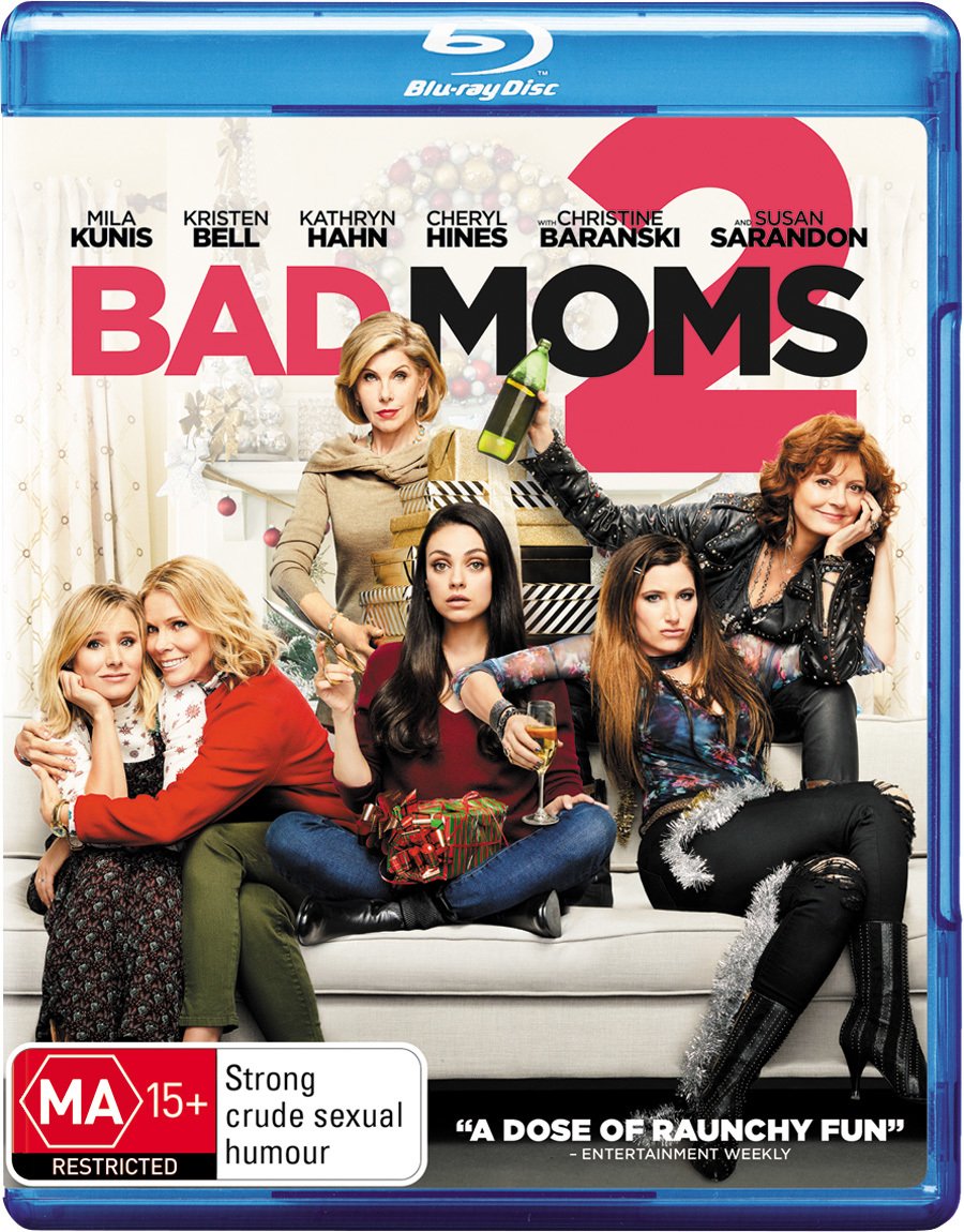 Bad Moms 2 Blu-ray Movie - Hilarious Comedy Film for Moms - Perfect for Girls' Night In or Relaxing Movie Night at Home