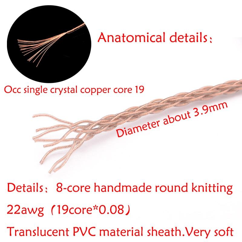 GUCraftsman 6N OCC 8-Core High Purity Copper Upgrade Cable for Sennheiser IE800 IE800s - Premium Audio Upgrade for Audiophiles & Music Enthusiasts