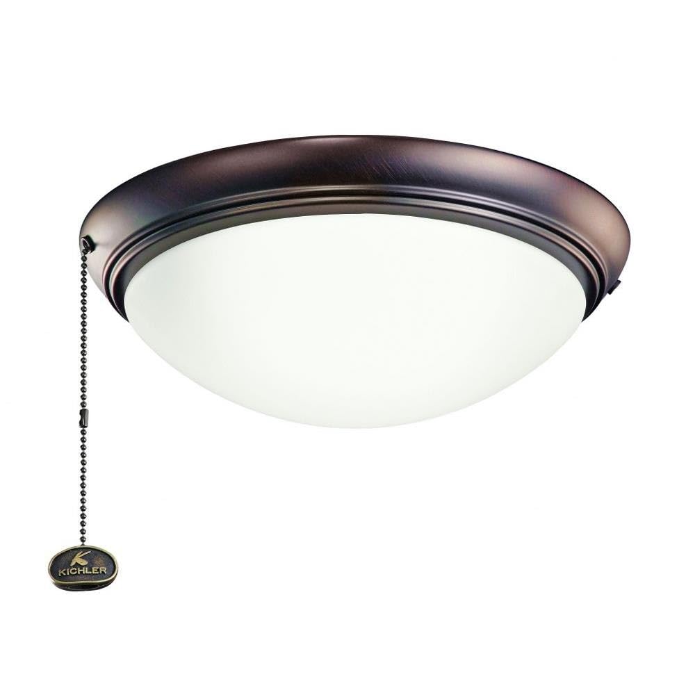 Kichler 338200OBB LED Ceiling Fan Light Kit - Energy Efficient Dimmable Lighting for Bedroom, Living Room & Outdoor Spaces