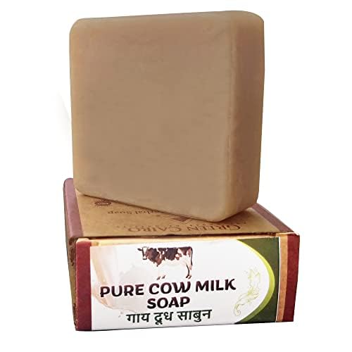 Green Cairo Cow Milk Soap - 100% Natural Handmade Herbal Bath Bar | Vegan, Chemical-Free Skincare | Perfect for Sensitive Skin & Luxurious Bath Time Rituals