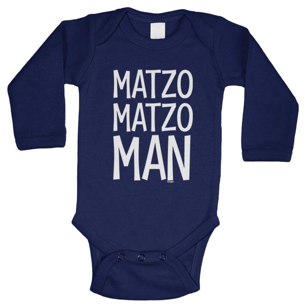 Tcombo Matzo Matzo Man - Jewish Judaism Bodysuit for Babies & Toddlers | Kosher Holiday Outfit for Hanukkah, Purim & Passover Celebrations