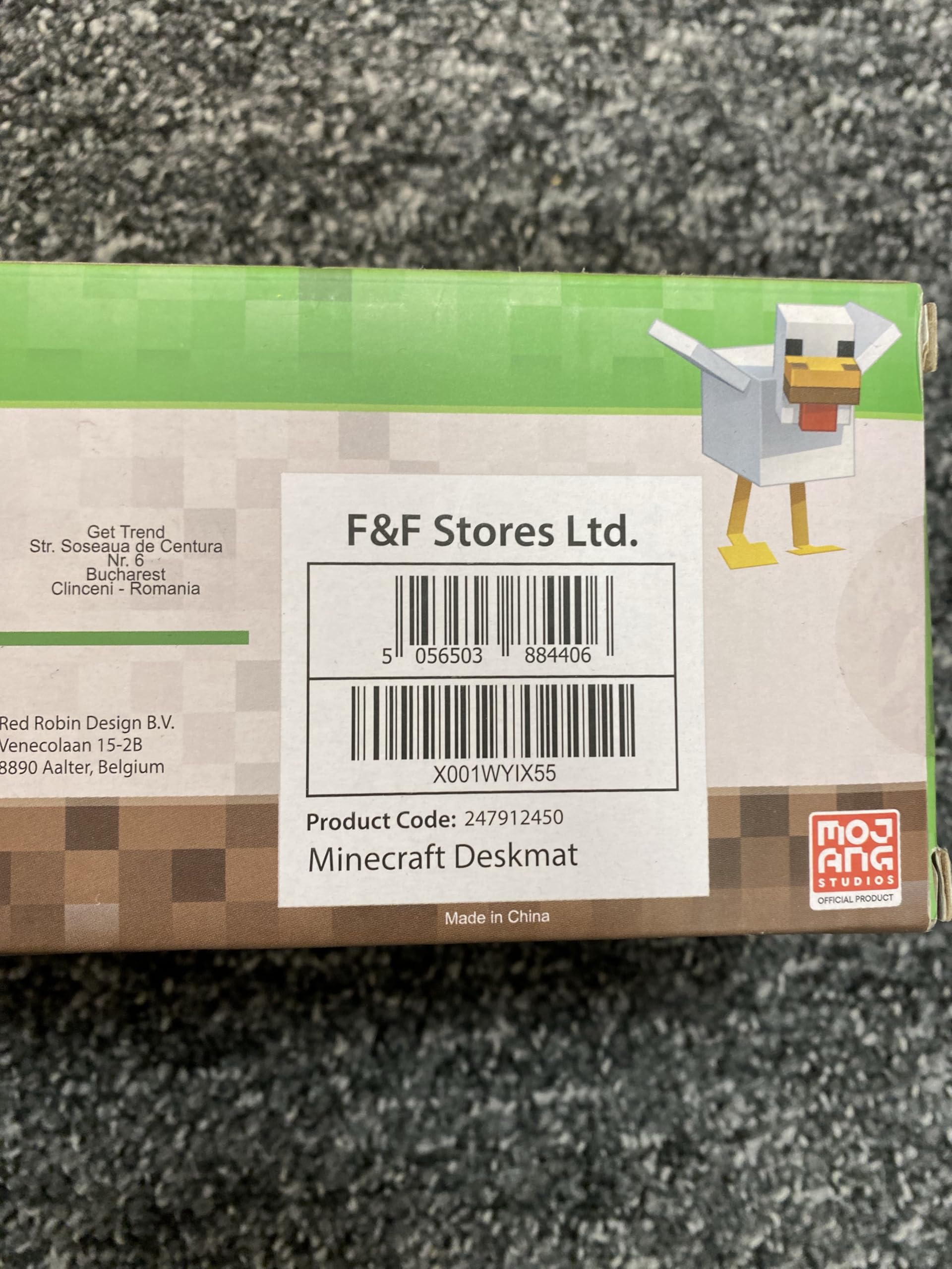 Minecraft Gaming Mouse Pad for Kids & Teens - 80x35cm Non-Slip Desk Mat with Blue Design | Perfect for Computer Gaming, Online School & Office Work