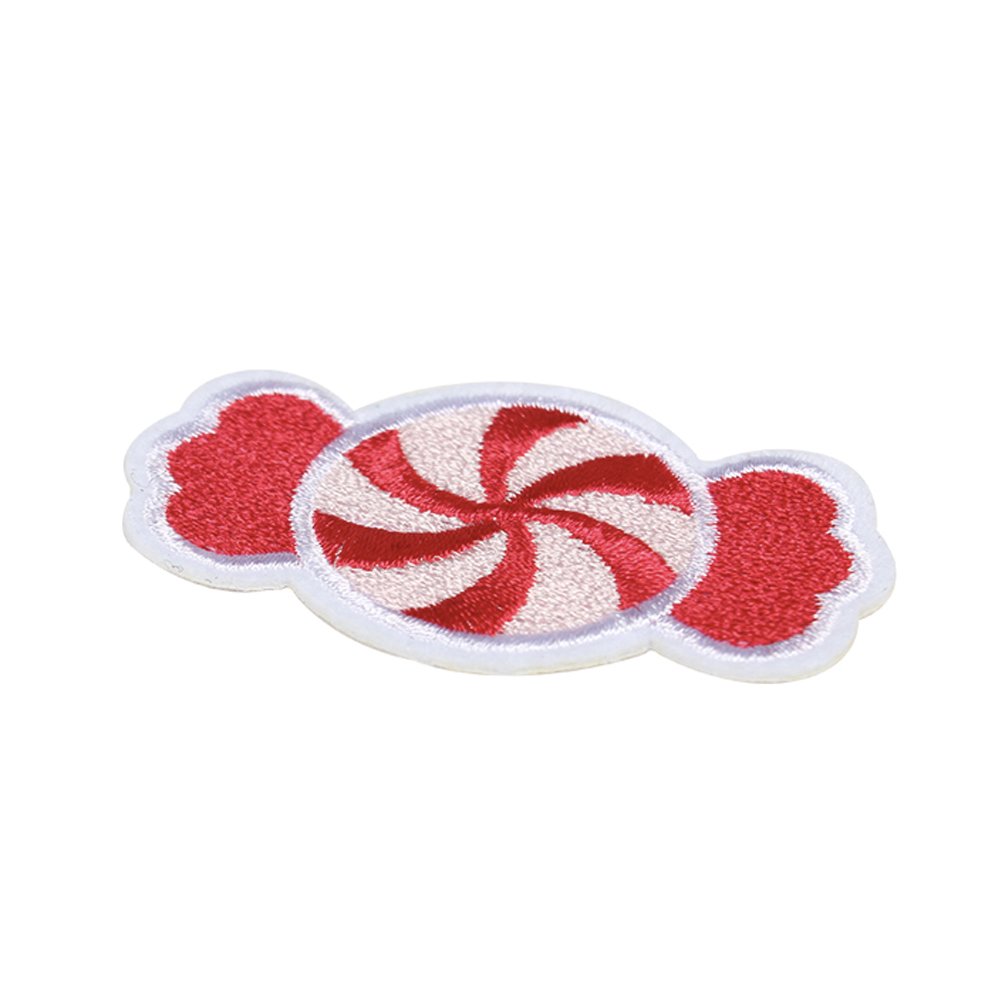 10pcs Iron-On Candy Patches DIY Embroidered Appliques - Sew On Stickers for Clothing, Bags & Accessories - Perfect for Kids' Outfits, Denim Jackets & Backpack Customization