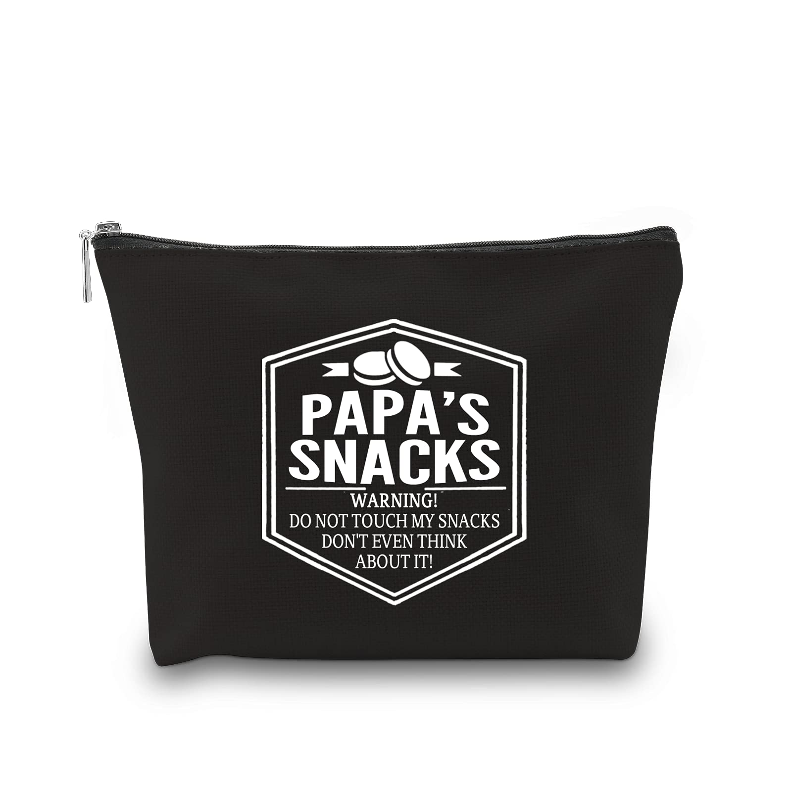 WCGXKO Papa Snack Bag - Father’s Day Gift for Dad, Grandpa, Grandfather | Insulated Zipper Pouch for Snacks, Travel & Work | Perfect Birthday Gift for Men (PAPA'S SNACKS)