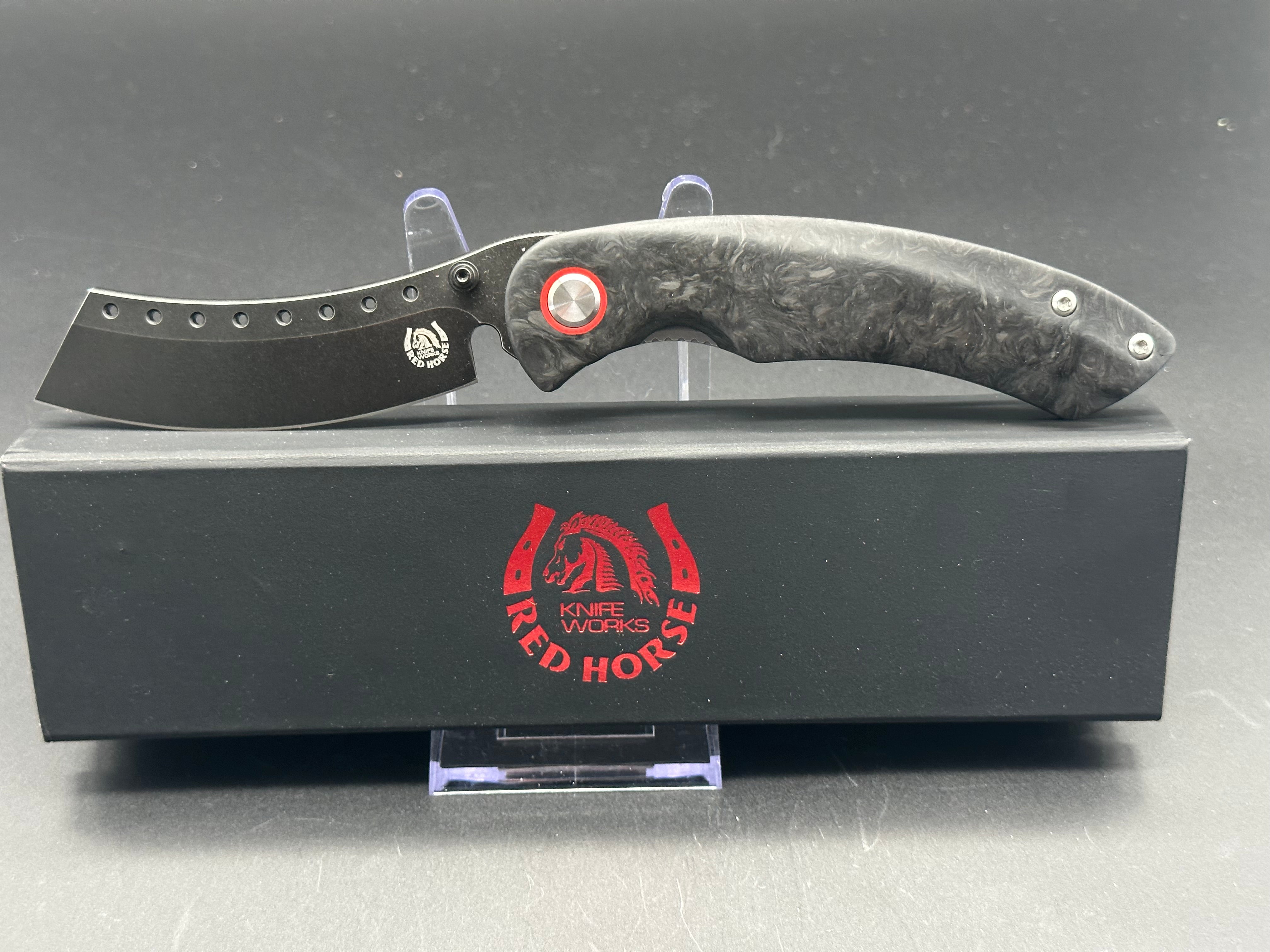 Red Horse Hell Razor - Premium Stainless Steel Straight Razor for Men's Grooming | Perfect for Barbershops, Home Shaving & Beard Trimming