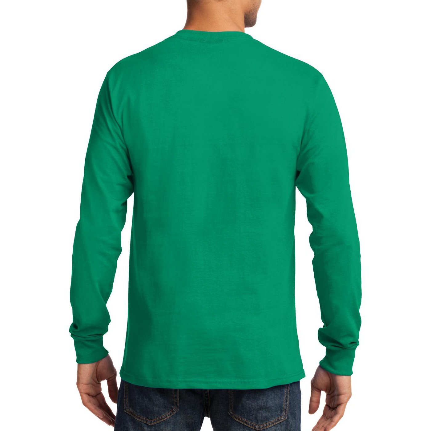 Premium Men's Long Sleeve Basic T-Shirt - Soft Cotton Crewneck Essential Top for Casual Wear, Layering & Everyday Comfort
