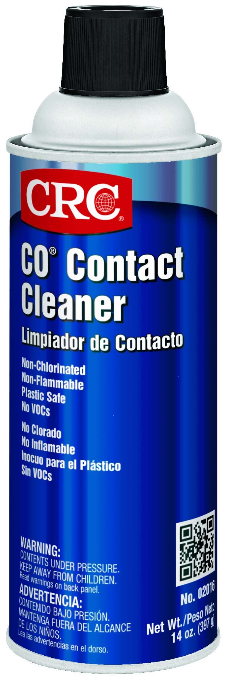 CRC CO Contact Cleaner 02016 – 14 WT OZ | Plastic Safe Electronics Cleaner for Sensitive Devices | Removes Oxidation & Improves Conductivity | Perfect for Circuit Boards, Connectors & Automotive Electronics