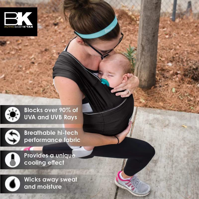 Active Baby K'tan Carrier Wrap - Breathable Baby Sling for Newborn to Toddler | UV Protection & Quick Dry | Perfect for Outdoor Adventures & Daily Errands