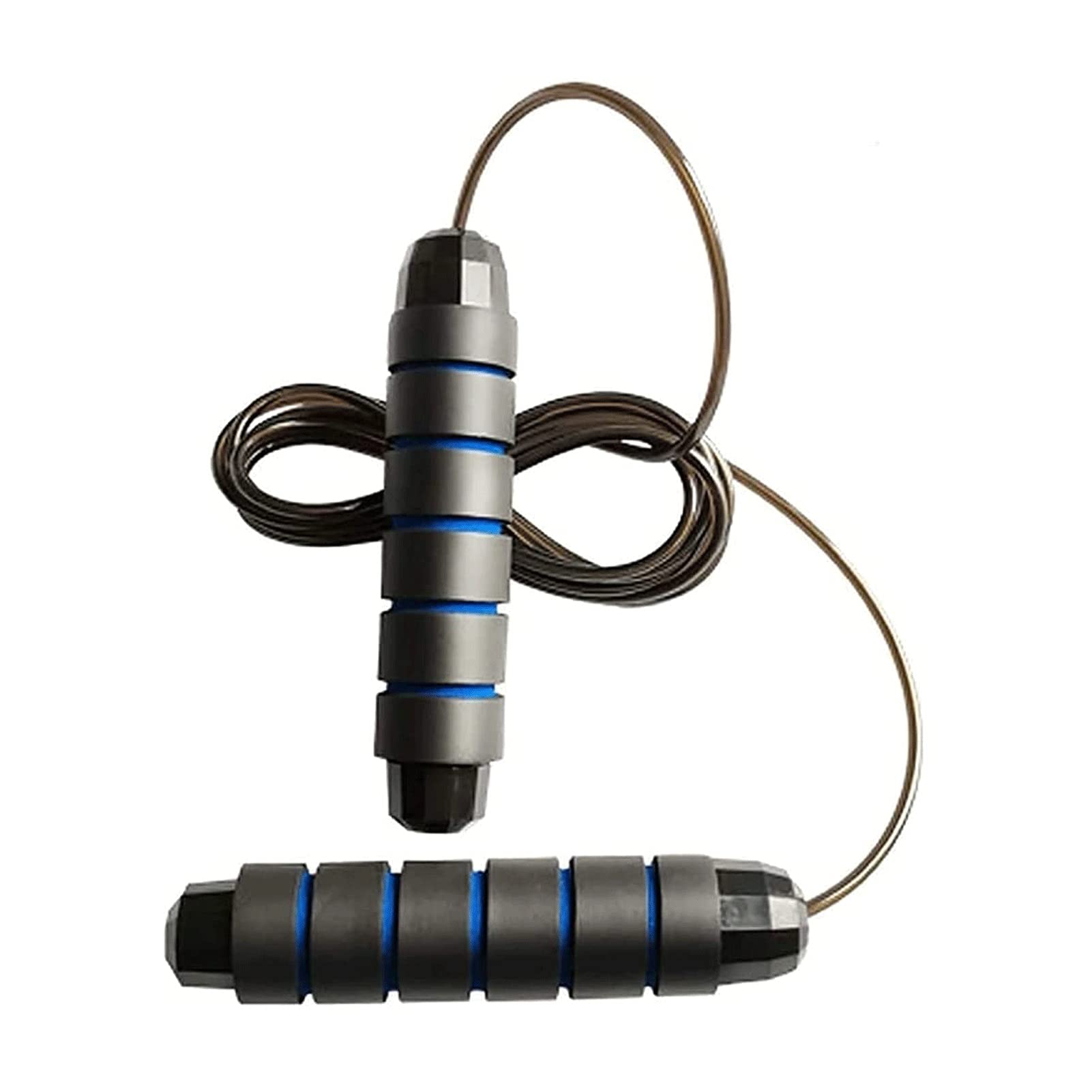 Tangle-Free Jump Rope with Ball Bearings - Adjustable Memory Foam Anti-Slip Handle Speed Rope for Men & Women - Ideal for Aerobic Exercise, Cardio Workouts, Home Fitness & Cross Training