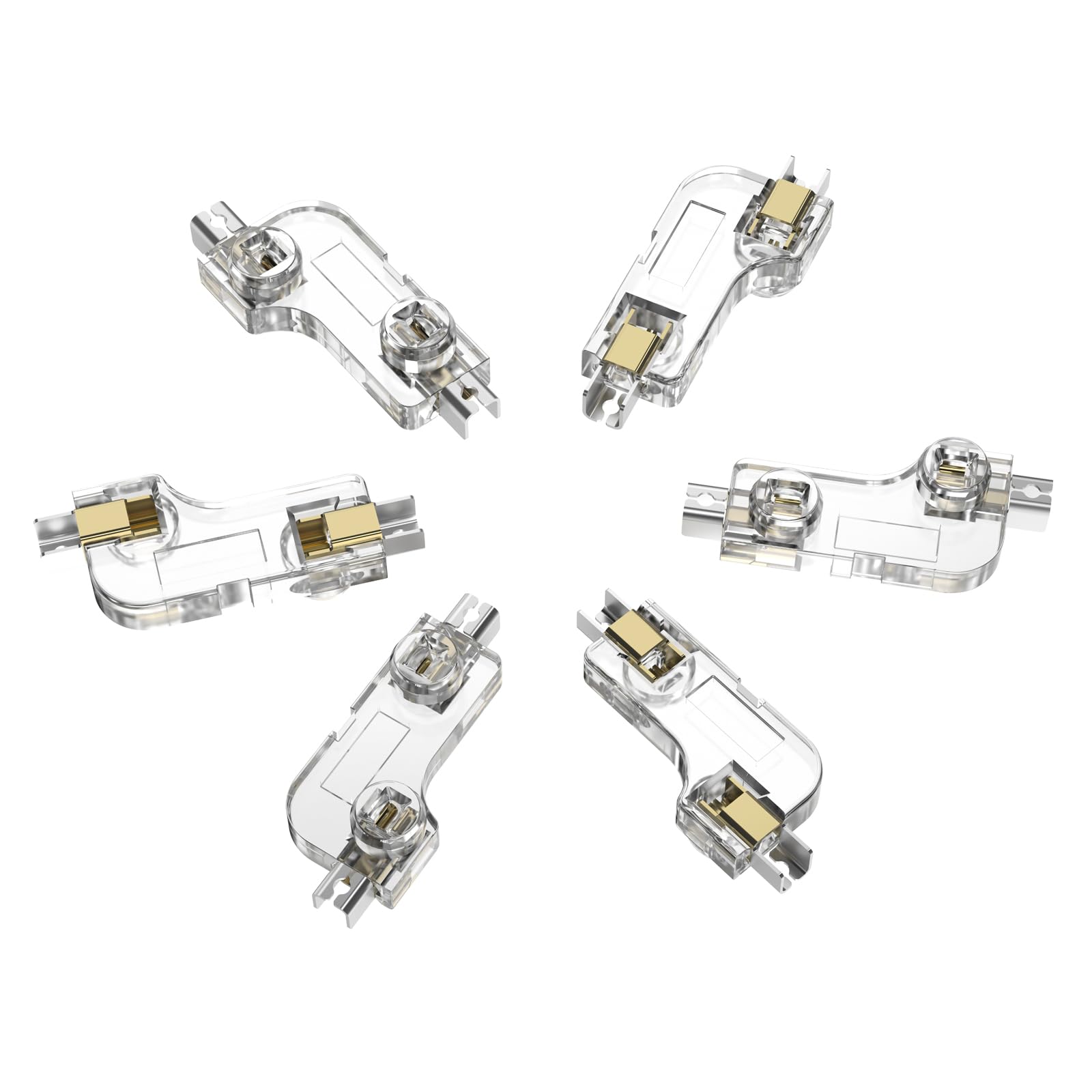 Durock MX Hotswap Sockets - 110pcs Clear Mechanical Keyboard Switches for Custom Keyboard Builds | Compatible with MX Style Switches | Perfect for DIY Keyboard Enthusiasts & PC Gamers