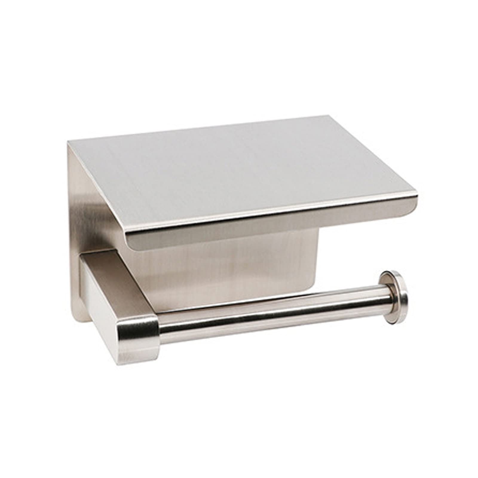 Stainless Steel Wall Mount Paper Towel Holder for Bathroom - Silver | Space-Saving Toilet Paper Roll Holder with No Drill Installation | Perfect for Small Bathrooms, Kitchens & RVs