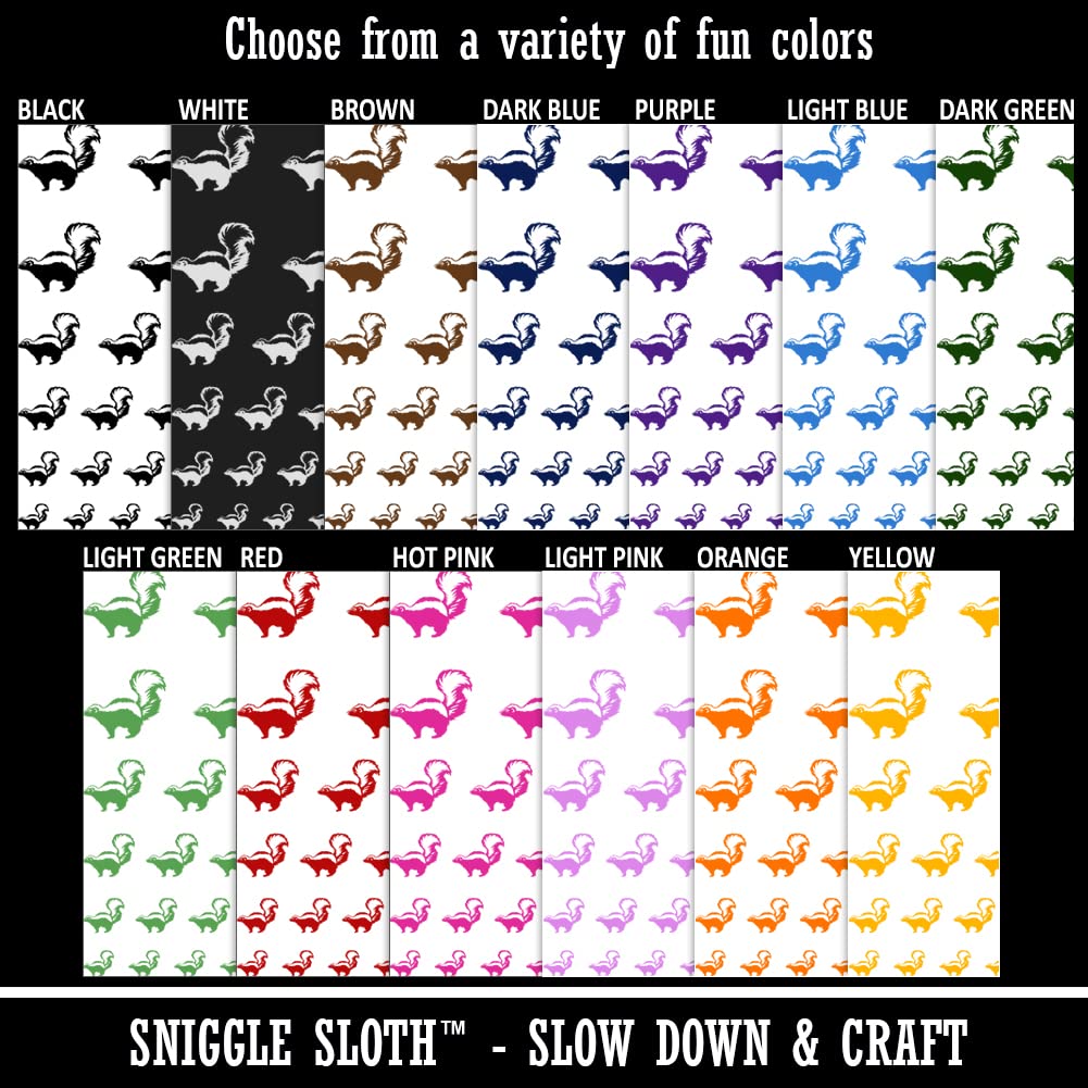 Smelly Striped Skunk Temporary Tattoo - Waterproof Fake Body Art Stickers (Black, 1 Sheet) | Perfect for Halloween Costumes, Parties & Prank Gifts