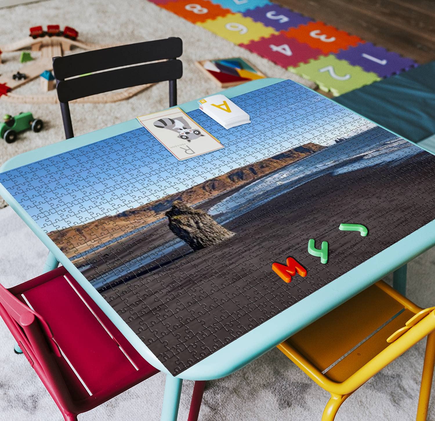 1000-Piece Wooden Jigsaw Puzzle - Cape Dyrholaey & Arnardrangur Black Sand Beach Iceland Scenic Landscape Puzzle for Adults & Kids | Educational Brain Teaser, Stress Relief Game | Perfect for Family Bonding, Classroom Activities & Relaxation