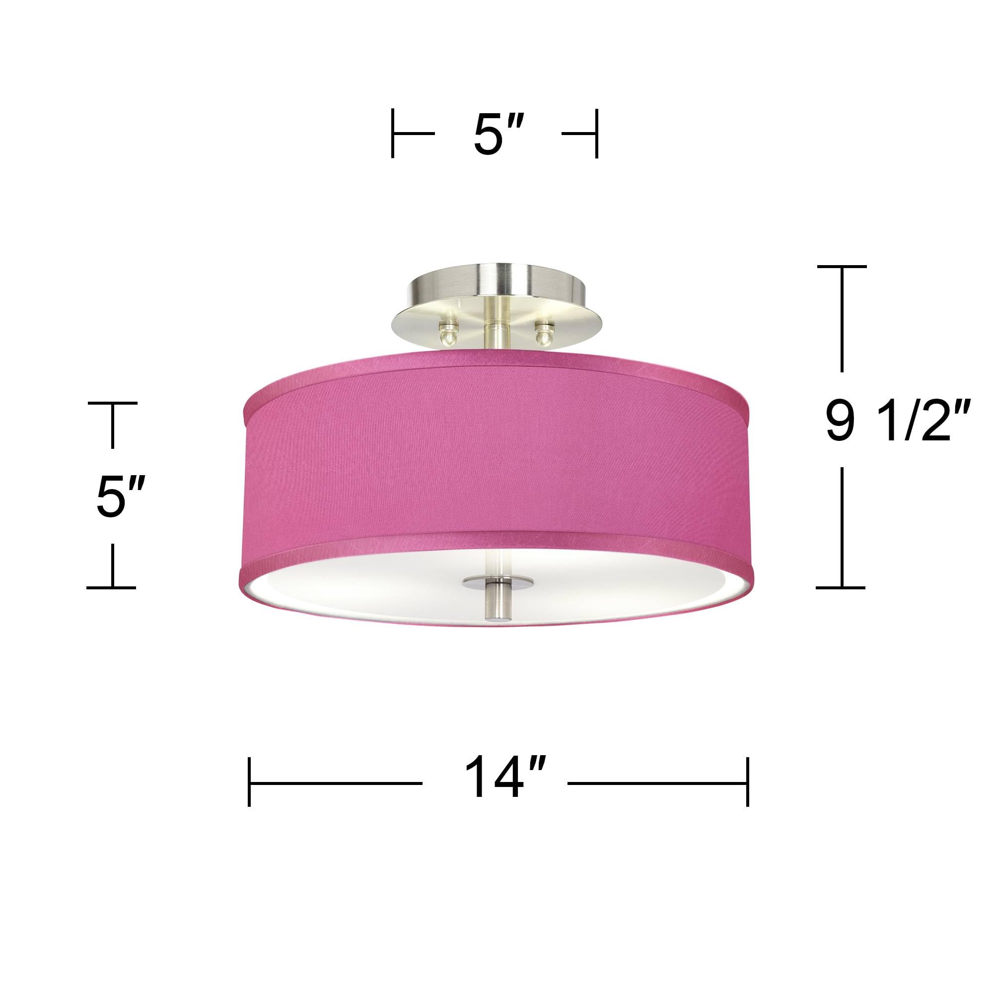 Modern Semi-Flush Ceiling Light Fixture - 14