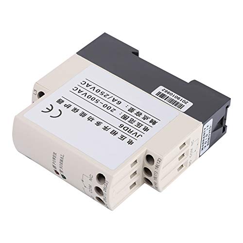 Phase Sequence Relay - Multipurpose Voltage Monitoring Relay 6A/250V AC for Pumps & Fans | Industrial Motor Protection & HVAC System Safety