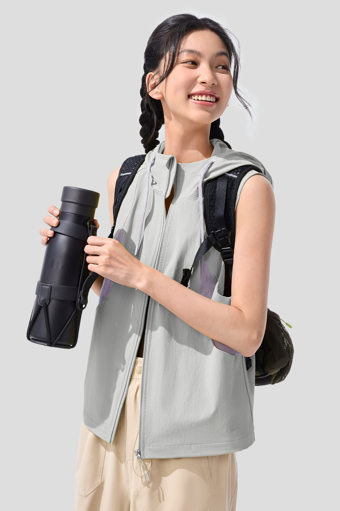 Chill Women's Lightweight Cooling Outdoor Vest UPF50+ Sun Protection - Perfect for Hiking, Running, and Summer Activities