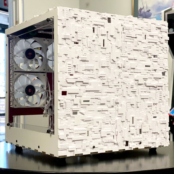 Star Trek Borg Cube ATX Snow White Edition - Premium Tower PC Case for Gaming & Workstations | Fast Shipping | Perfect for Sci-Fi Fans & Custom PC Builds