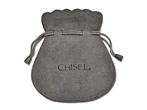 Polished Stainless Steel Chisel Pendant with 1 Inch Extension Chain - Perfect for Anklets, Bracelets & Jewelry Making | Durable Faith Charm for Everyday Wear