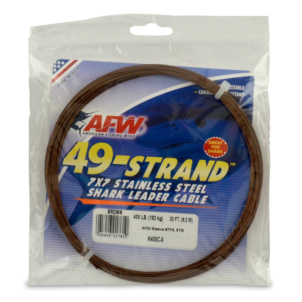 AFW 49 Strand Stainless Steel Cable - 30ft Camouflage for Outdoor Security, Fence, and DIY Projects