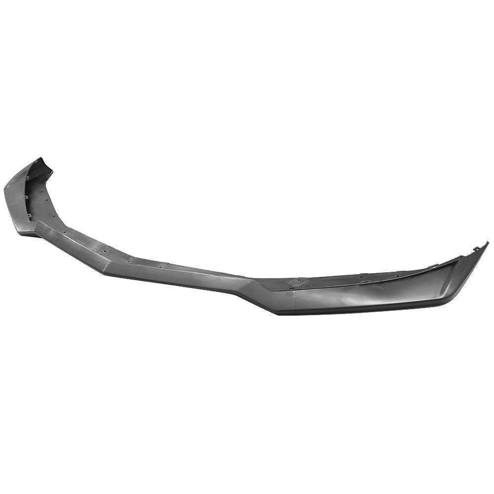 IKON MOTORSPORTS Front Bumper Lip for 2014-2015 Chevrolet Camaro | ZL1 Style Unpainted Black PP Polypropylene Front Lip Spoiler | Enhances Aerodynamics & Sporty Look for Street Racing & Car Shows