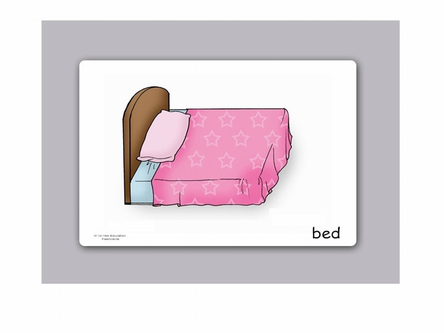 Yo-Yee English Vocabulary Flash Cards - Bedroom Theme Learning Cards for Toddlers, Kids & Adults - Picture Cards with Teaching Activities & Game Ideas - Perfect for Homeschooling, ESL Classrooms & Family Game Nights
