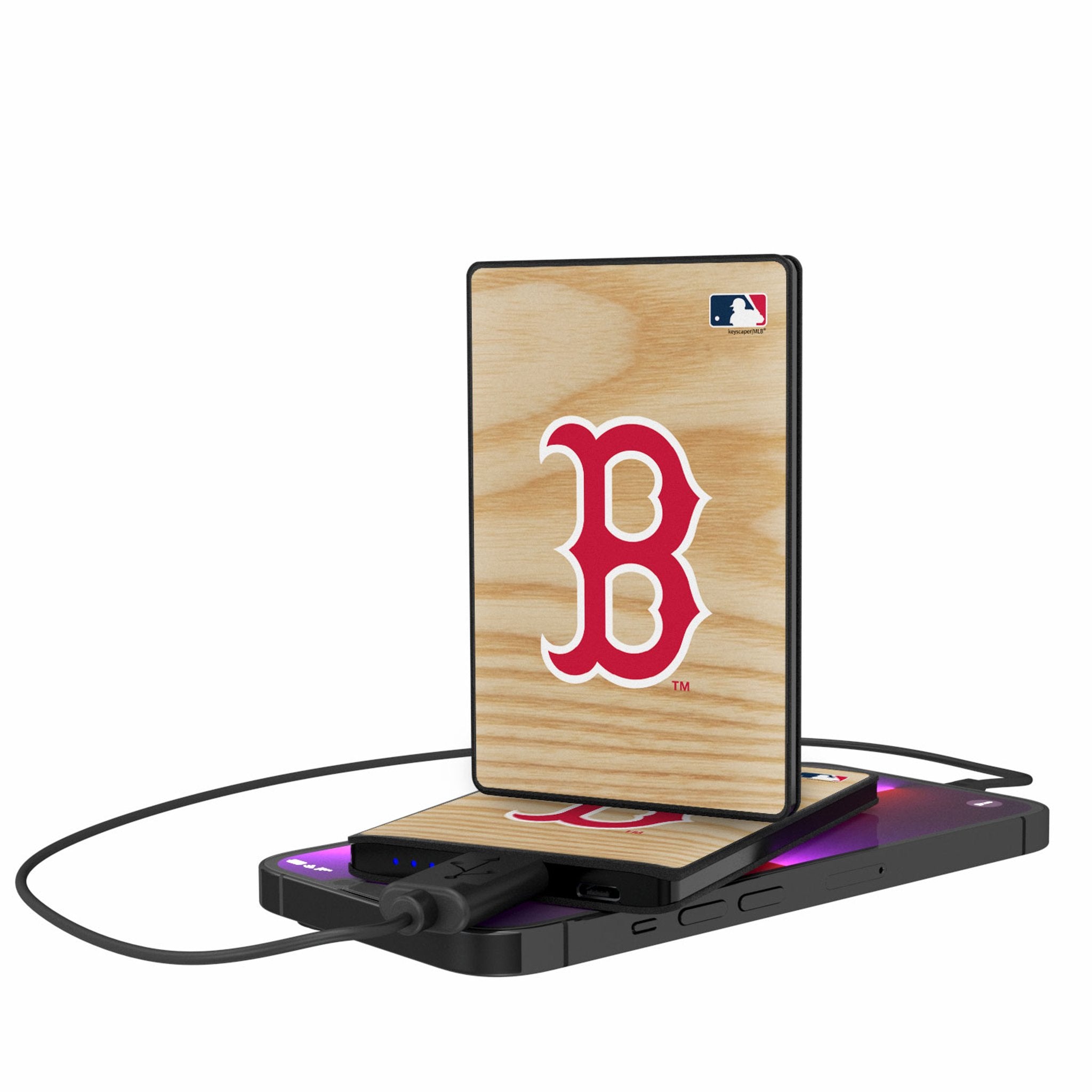Boston Red Sox Baseball Bat Design 2500mAh Portable Power Bank - Fast Charging External Battery for iPhone, Android & USB Devices | Perfect for Travel, Camping & Emergency Backup
