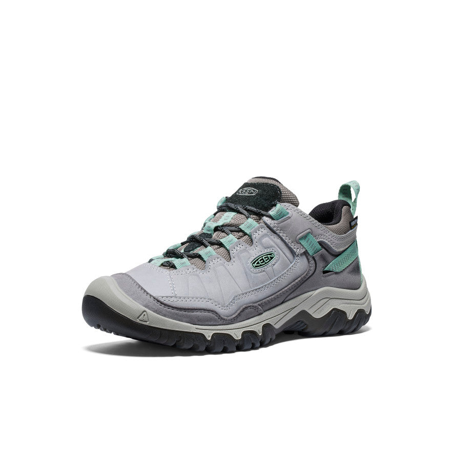 Women's Targhee IV Waterproof Hiking Shoes - Alloy/Granite Green | Lightweight Trail Running & Outdoor Adventure Footwear for Hiking, Camping & Backpacking