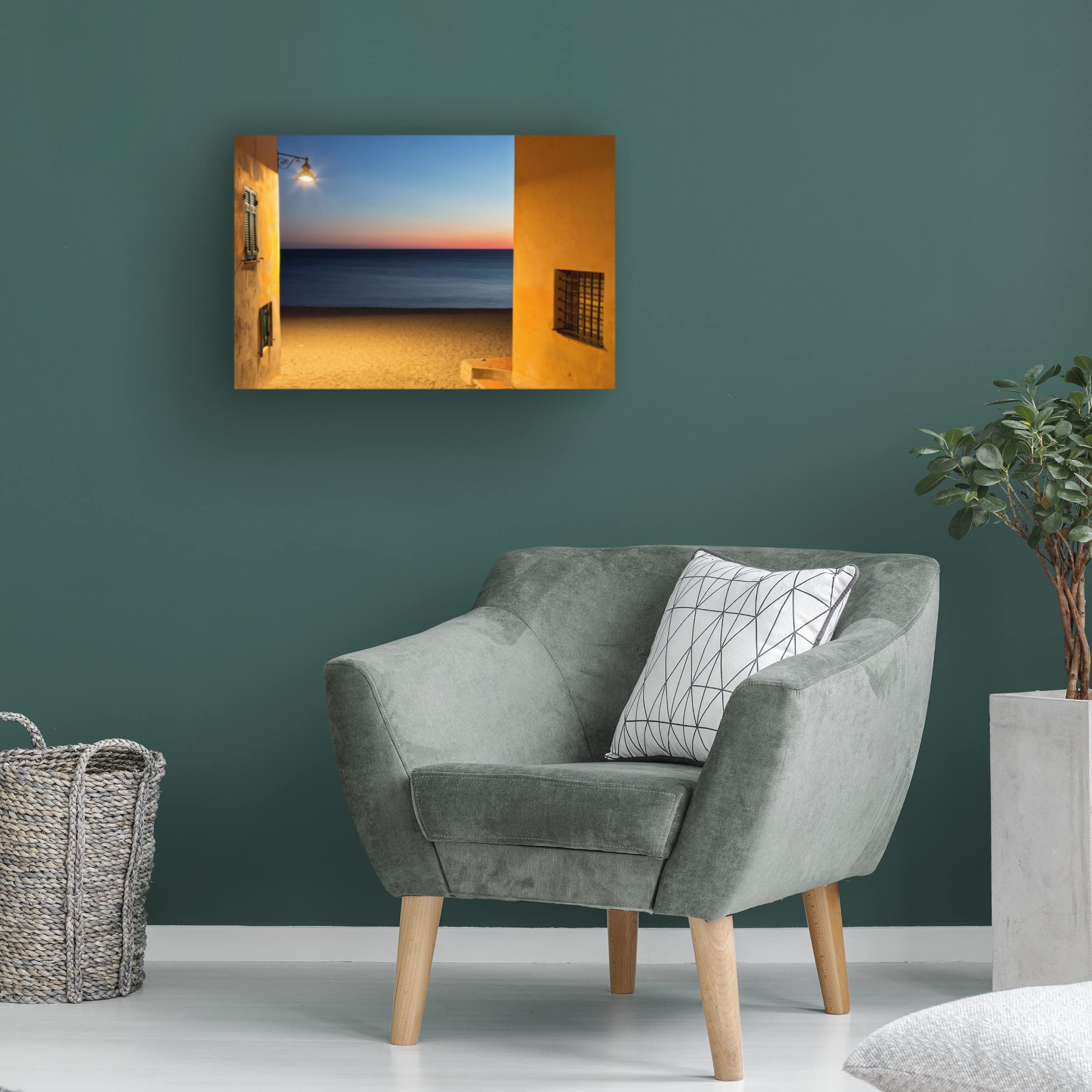 Paolo Bolla 'Varigotti' Canvas Art Print - Modern Italian Landscape Wall Decor for Living Room, Bedroom & Office | Trademark Fine Art Collection