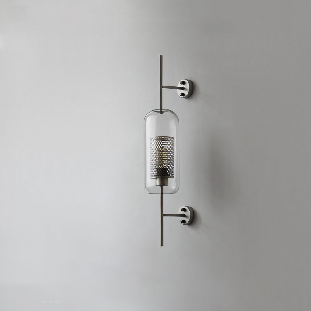 Chiswick Modern Glass Wall Light - Sleek Indoor/Outdoor Sconce for Living Room, Bedroom, Hallway & Patio Lighting