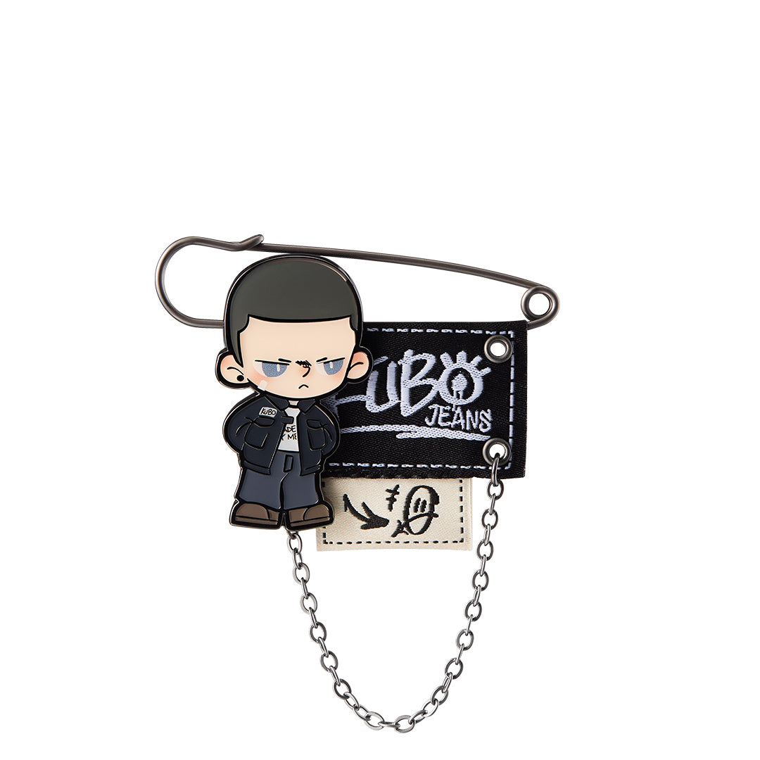 POP MART KUBO JEANS Series Enamel Pin Badge Blind Box - Collectible Fashion Accessories for Denim Jackets, Backpacks & Caps | Cute Kawaii Character Pins for Anime Fans
