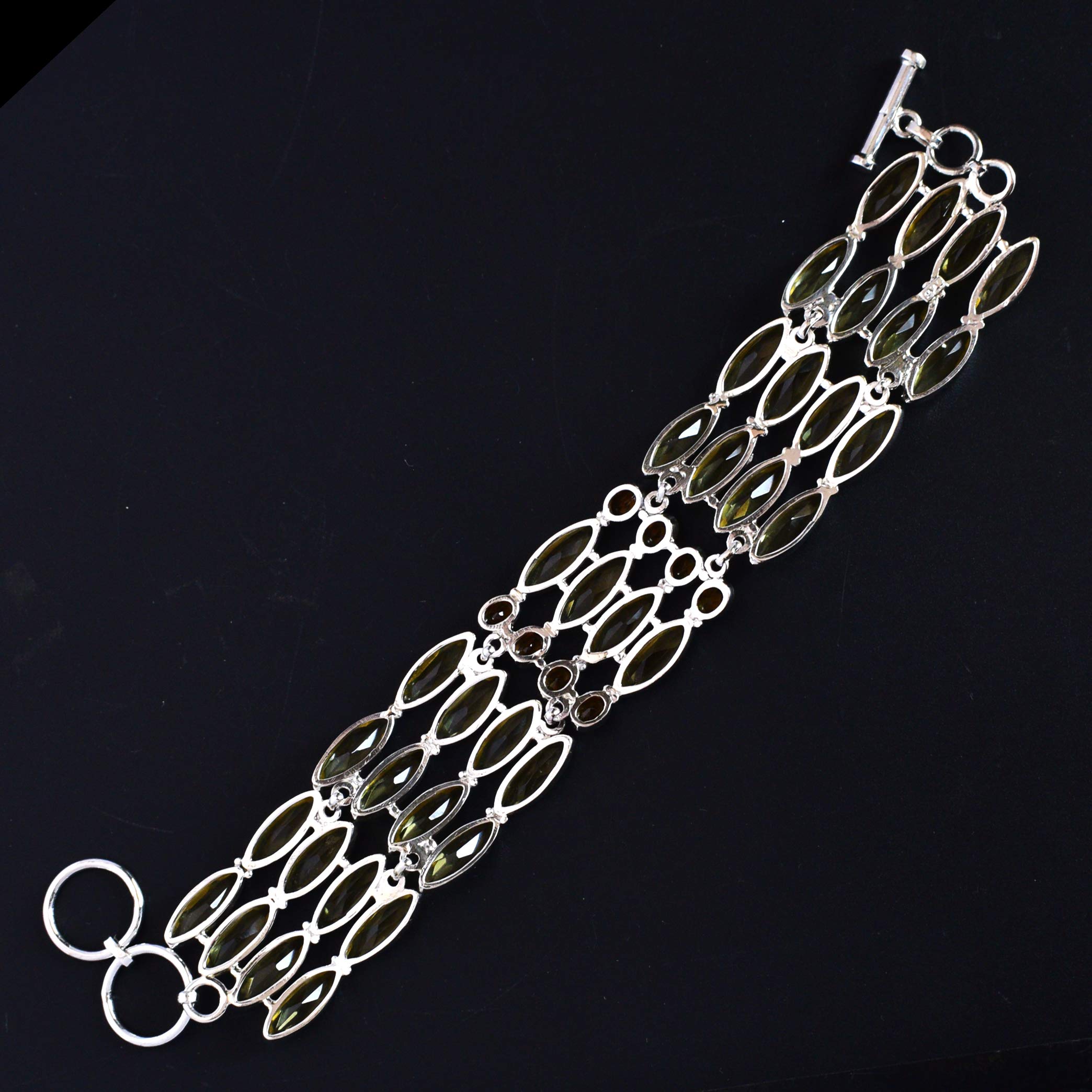 Lemon Quartz Gemstone Bracelet - 925 Sterling Silver Designer Jewelry for Women, Gift for Her, Birthday, Anniversary & Everyday Wear