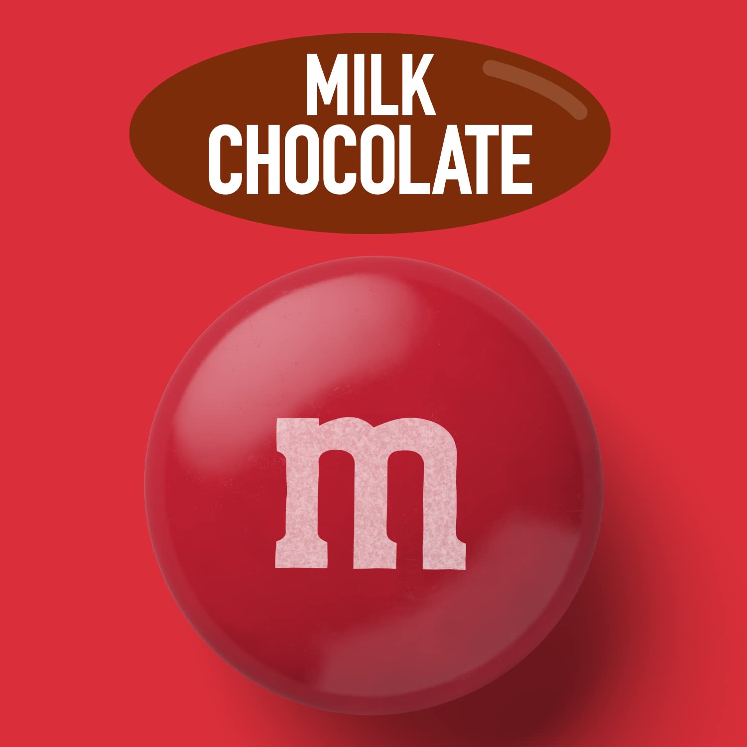 M&M'S Red Milk Chocolate Candy 2lbs - Resealable Pack for Parties & Gifts