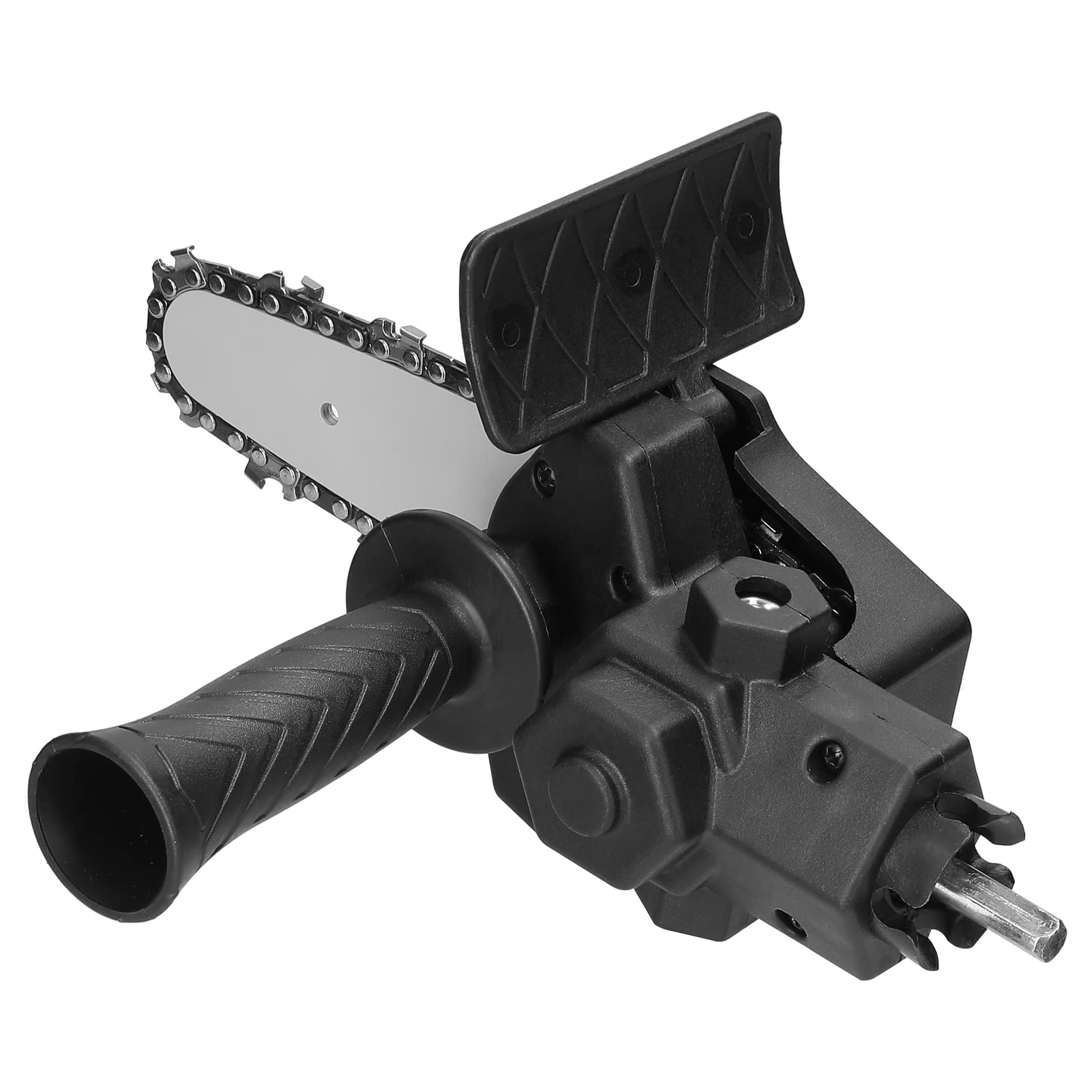 4 Inch Electric Drill to Chainsaw Attachment - Convert Drill into Electric Chainsaw - Wood Cutting Tool Set for DIY Woodworking, Carpentry & Garden Pruning - Black Power Tool Accessory (Perfect for Tree Branch Trimming, Firewood Cutting & Home Improvement Projects)