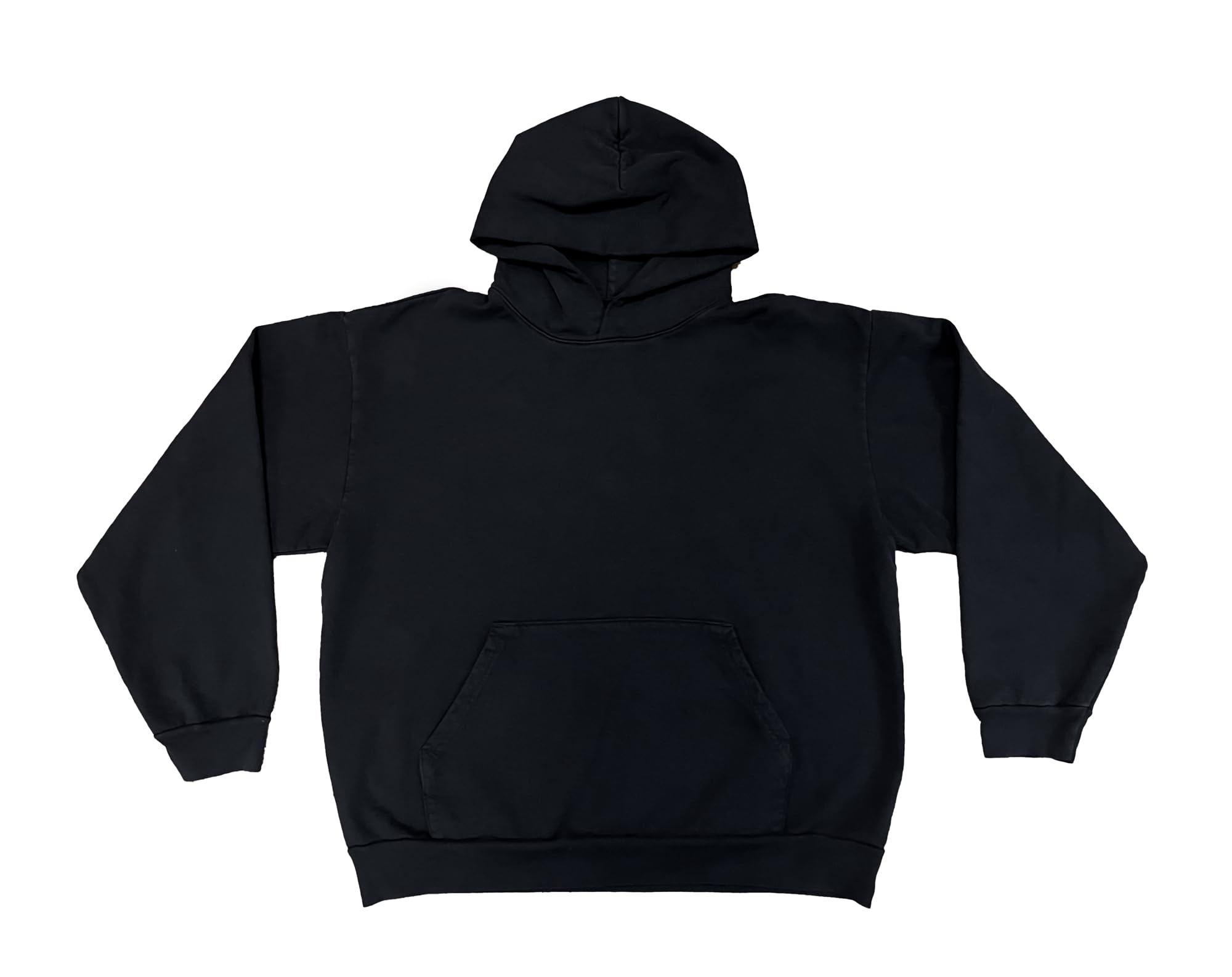 Unisex Oversized Black Hoodie for Men & Women - Comfortable Streetwear & Loungewear for Casual Outings & Relaxation