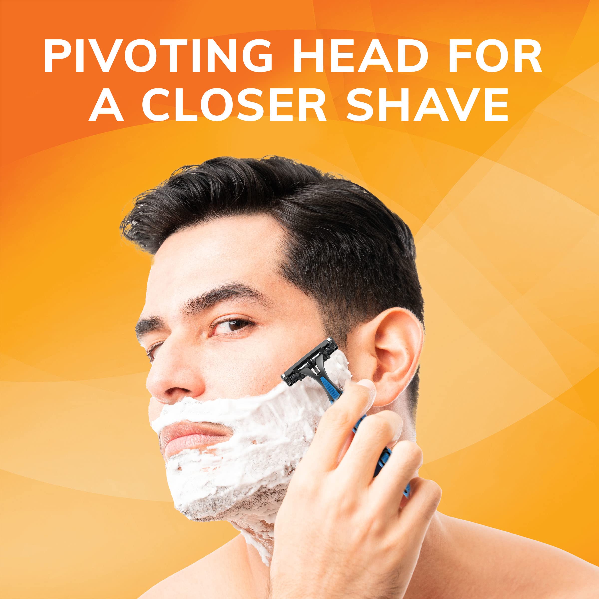 BIC Sensitive 2 Disposable Razors for Men - 18 Count Value Pack with 2 Blades for Sensitive Skin | Smooth Shaving for Daily Use & Travel | Gentle on Face, Neck & Body