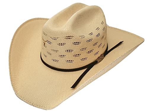 Stylish Stone Hats Western Sombrero Bangora Straw Cowboy Hat for Men & Women - Perfect for Outdoor Rodeo, Beach Vacation & Country Music Festivals