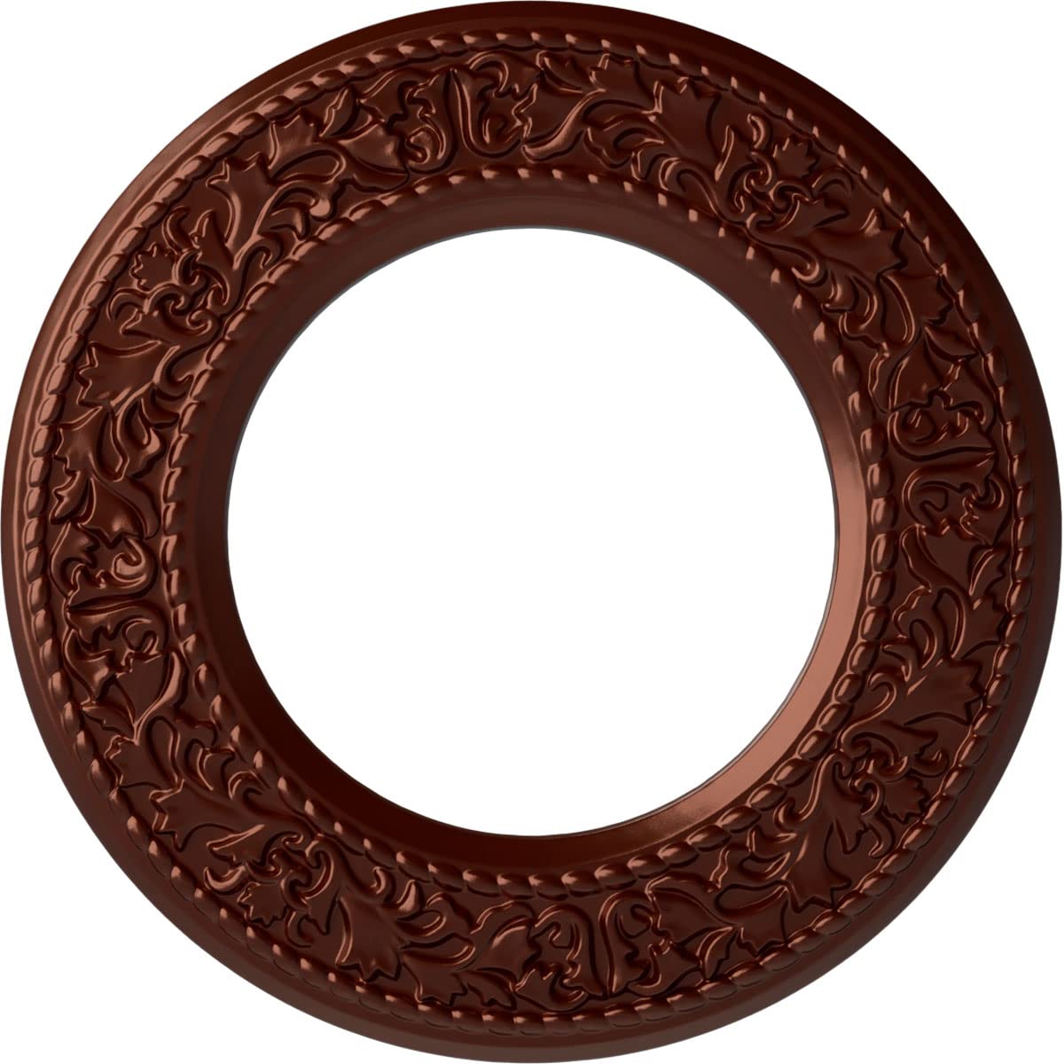 Ekena Millwork CM13BLACS Jet Blackthorn Ceiling Medallion - 13 3/8