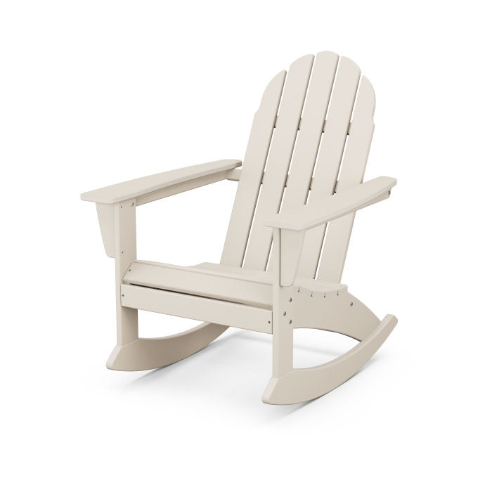 POLYWOOD Vineyard Adirondack Rocking Chair - All-Weather Outdoor Furniture for Patio, Garden & Poolside Relaxation