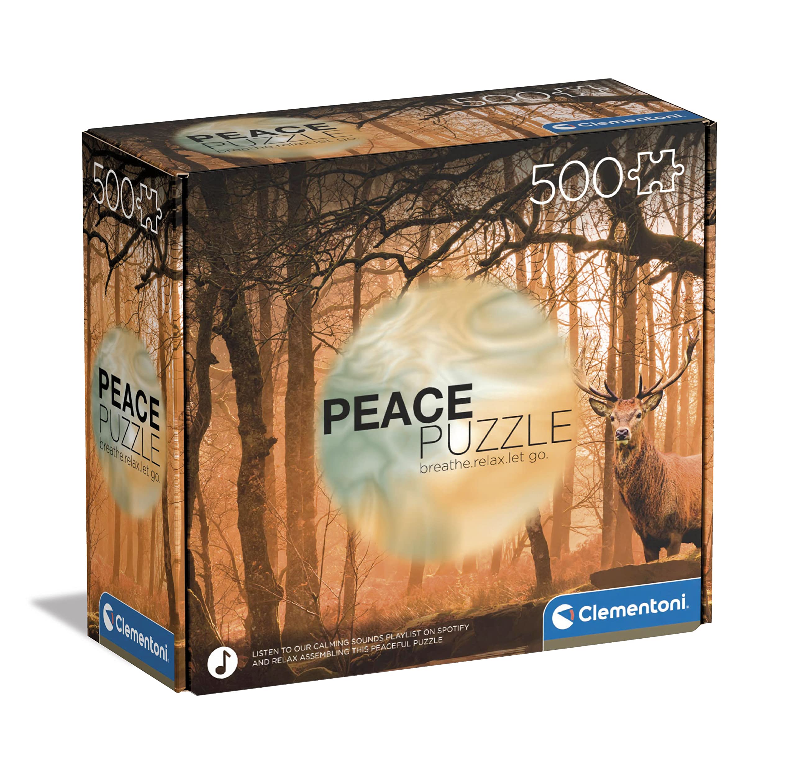 Clementoni 500-Piece Peace Puzzle - Rustling Silence - Premium Italian-Made Jigsaw Puzzle for Adults | Perfect for Relaxation, Stress Relief & Home Decor