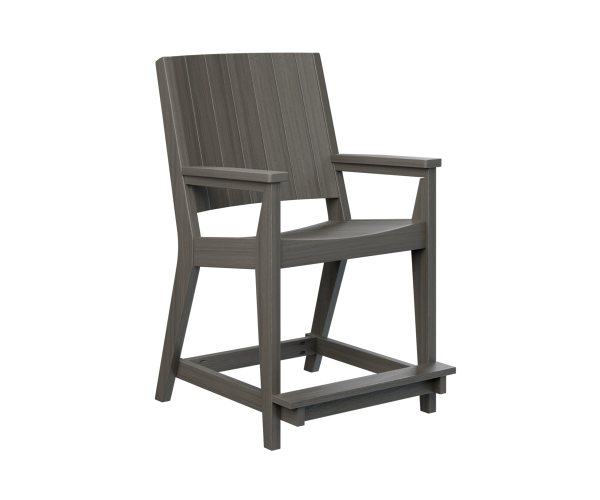 Berlin Gardens Mayhew Chat Counter Chair - Stylish Bar Stool for Kitchen Island, Breakfast Nook & Home Decor - Durable Indoor/Outdoor Use