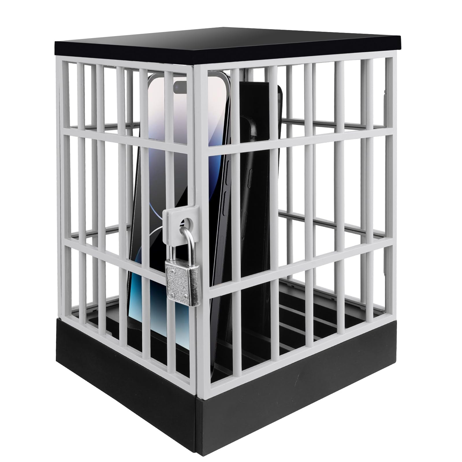 Gemaxvoled Lockable Cell Phone Cage with Key - Secure Phone Lock Box for Classroom, Home & Office - Prevent Distractions & Promote Focus